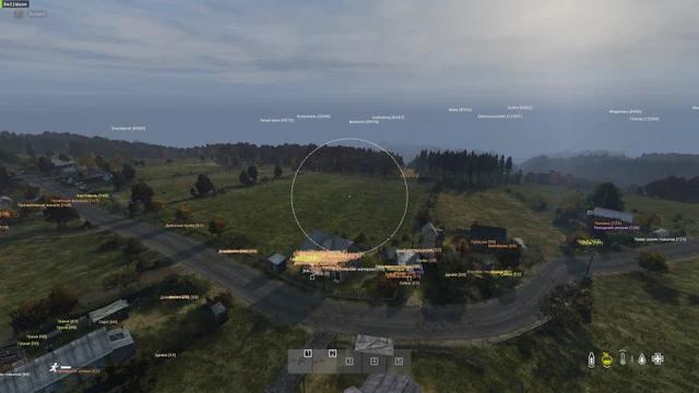 DayZ radar and player tracking — DayZ cheat gameplay screenshot